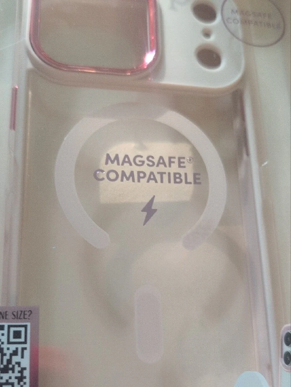 MagSafe Compatible Clear iPhone 17 Pro Max Case with Pink Accents
